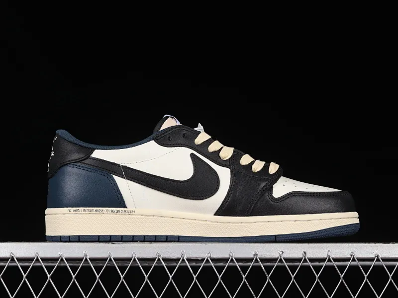 All Categories Air Jordan Jordan Series Basketball Shoes Air Jordan 1 Low Travis Scott x Air Jordan 1 Low OG AJ1 Joe 1 Deep Sea Blue Color Undercut DM7866-400